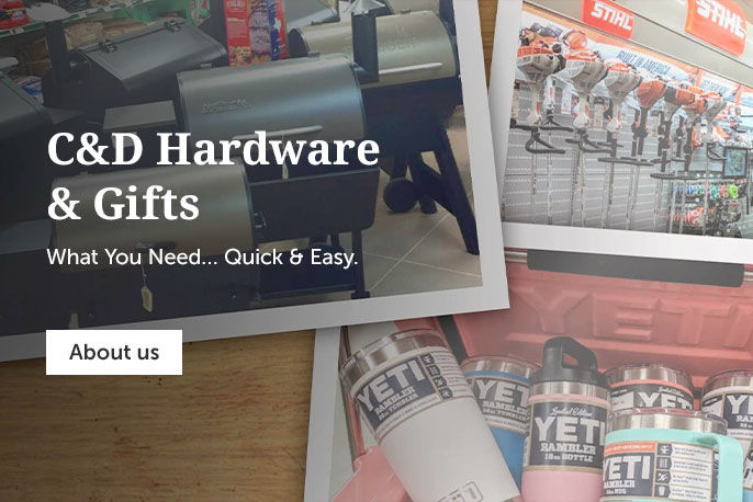 C & D Hardware & Gifts Herobanner