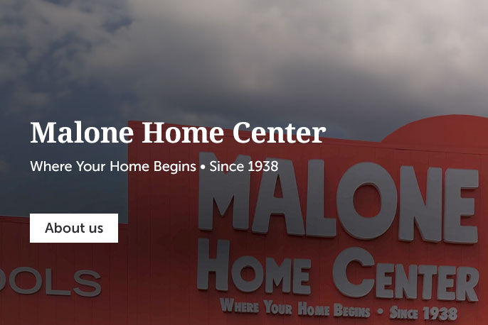 Malone Home Center hero banner