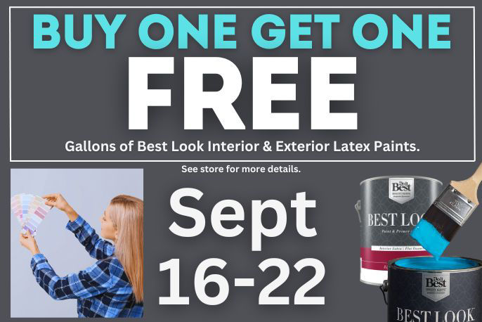 Cascade Buy One Get One Best Look Paint Sale happening September 16th to 22nd