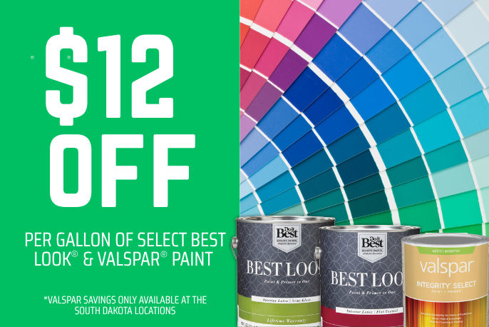 Buy one get one on select paint all July