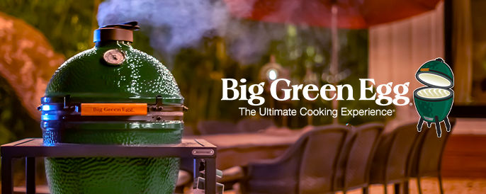 Big Green Egg Logo and Grill