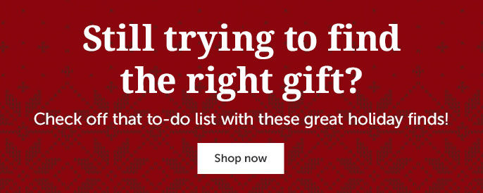 Still trying to find the right gift? Check off that to-do list with these great holiday finds! 