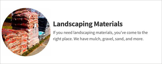 Landscaping Materials
