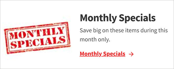 monthly specials