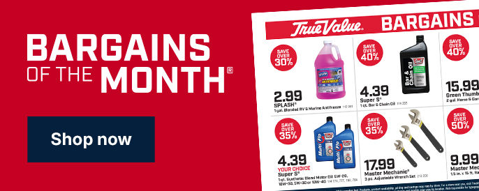 Bargains of the Month – Save over 50% on this month's deals!