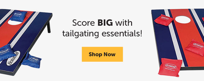 Score big with tailgating essentials! Shop now.