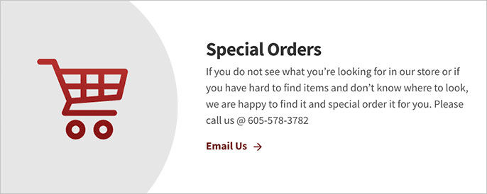Special Orders banner