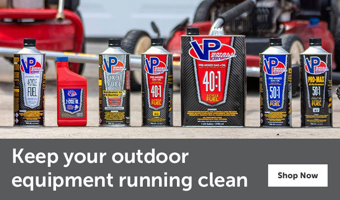 Keep your outdoor equipment running clean - VP Racing Fuels