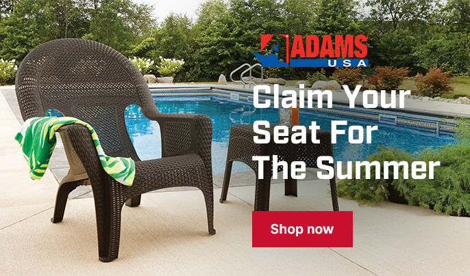 Claim your seat for the summer - Adams Chairs Shop now