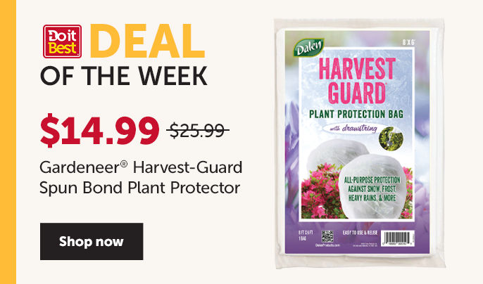 Deal of the Week - Save 42% - Gardeneer Harvest-Guard Spun Bond Plant Protector - $14.99 - Shop now
