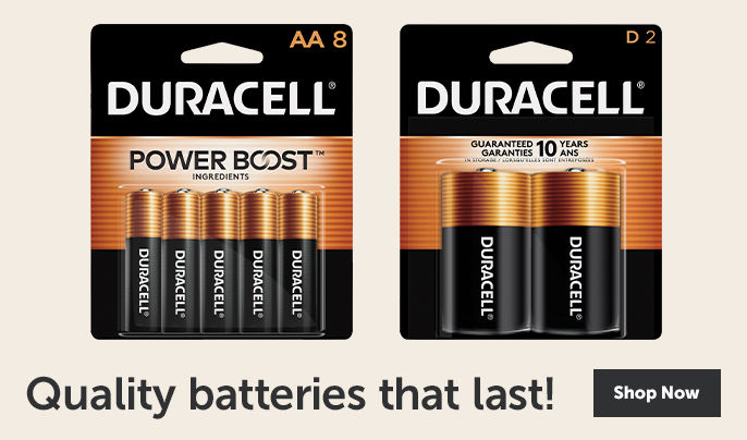 Duracell - Quaility batteries that last! Shop Now