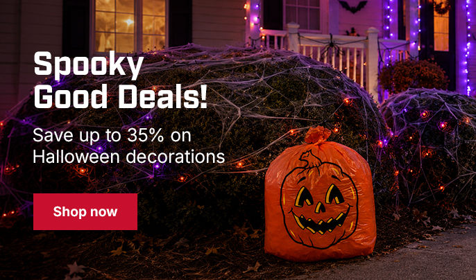 Spooky Good Deals! Save up to 35% on Halloween decorations