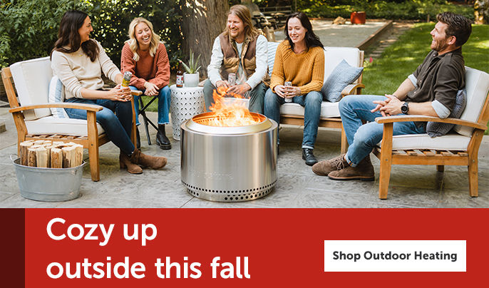 Cozy up outside this fall - Shop Outdoor Heating