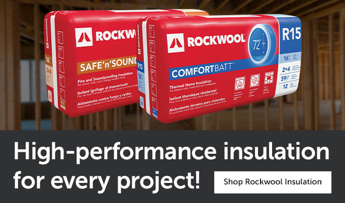 Rockwool Insulation - Shop now Banner