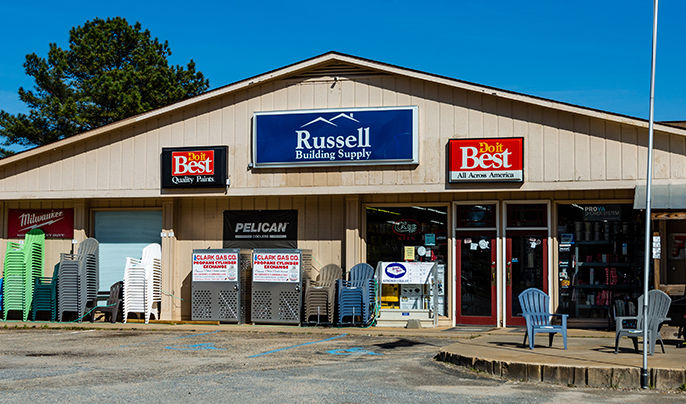 Russell storefront of Dadeville location