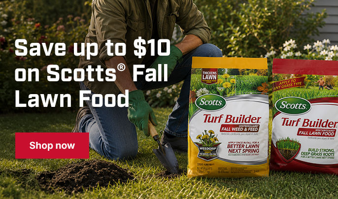 Save up to $10 on Scotts Fall Lawn Food