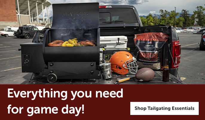 Everything you need for game day! Shop Tailgating Essentials