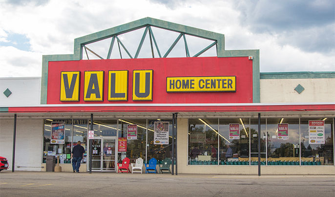 Valu storefront of Yorkshire, NY location