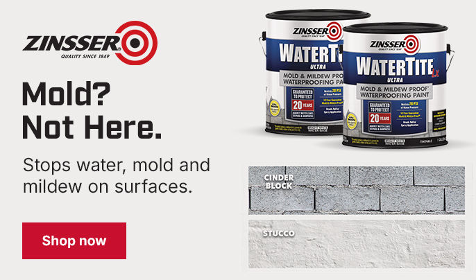 Mold? Not Here. Stops water, mold and mildew on surfaces — Shop Zinsser