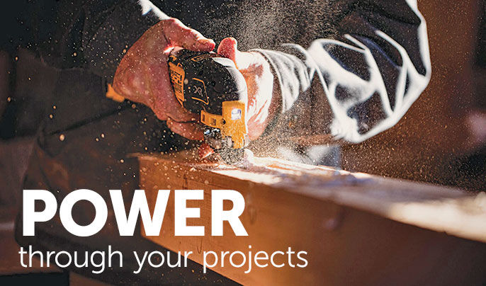 Power through your projects - Dewalt oscillating tool being used 