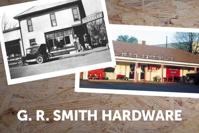 G.R. Smith Hardware store images on the right hand side