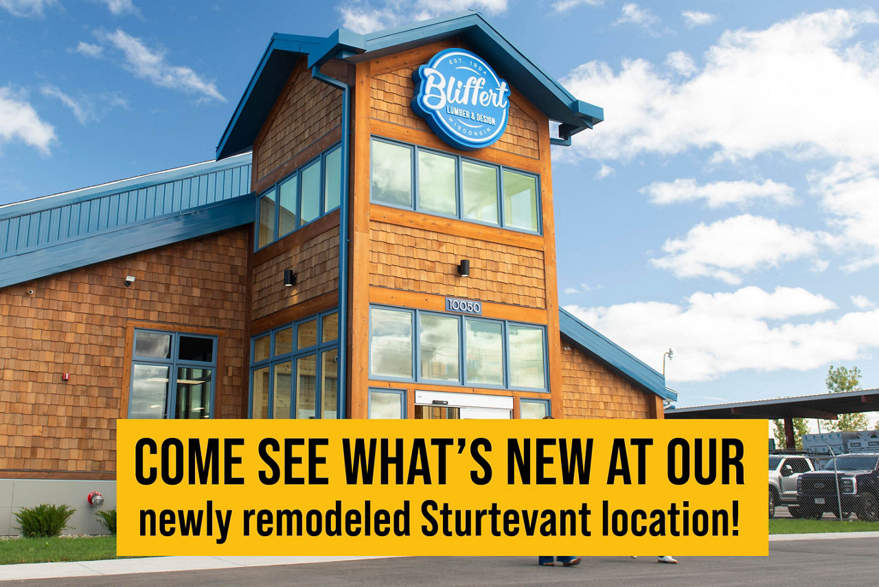 Newly remodeled Bliffert Lumber Sturtevant