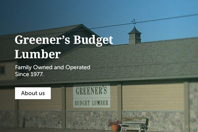 Greener's Budget Lumber hero banner