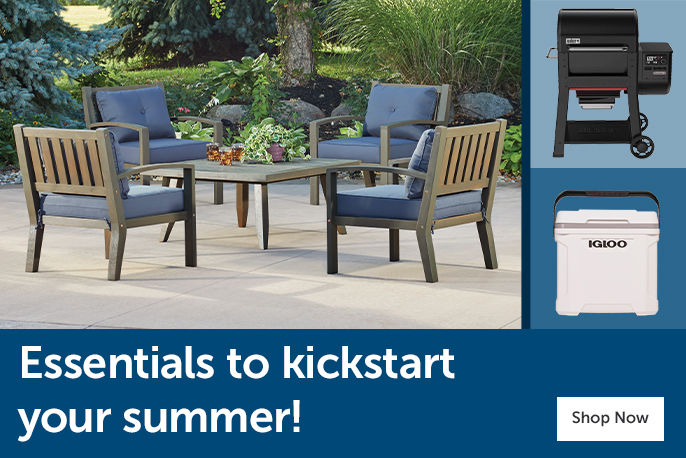 Outdoor living essentials: a barbecue grill and a cooler, perfect for summer gatherings.