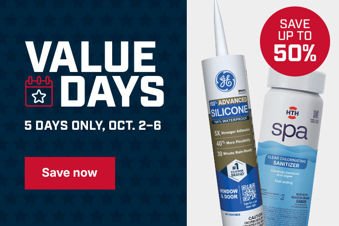 Value Days – 5 Days Only, October 2-6