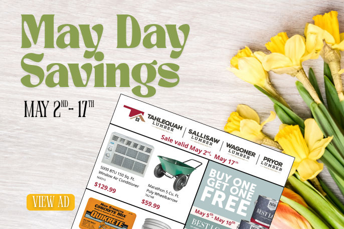 May Day Savings with Sale Flyer