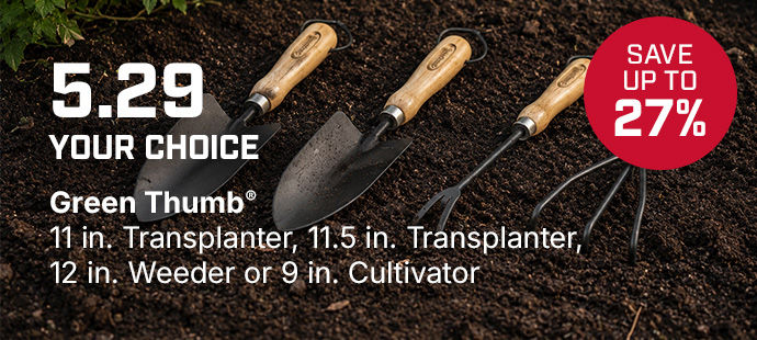 Green Thumb garden hand tools Starting at $5.29