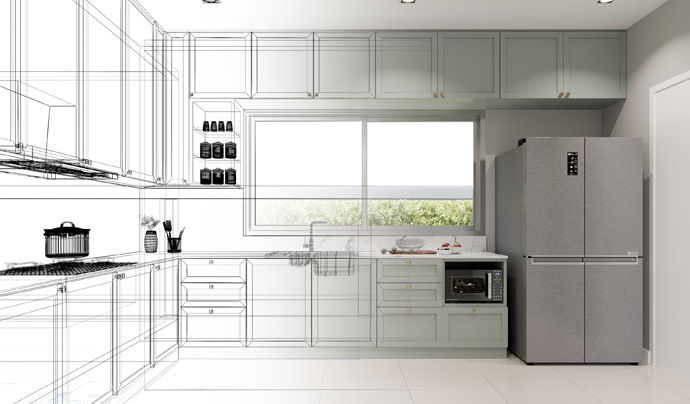 kitchen and cabinet remodel