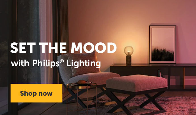 Set the mood with Philips lighting - Shop now