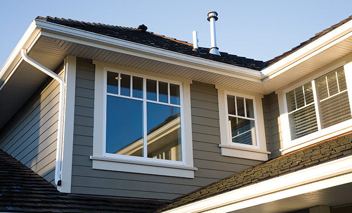 A roof of a home