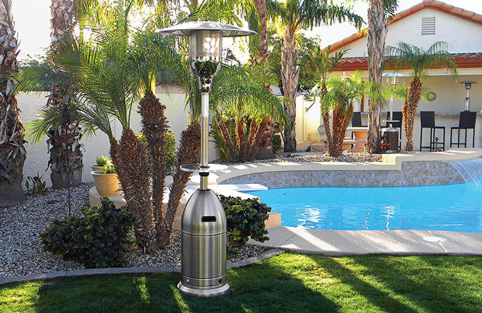 An outdor patio heater