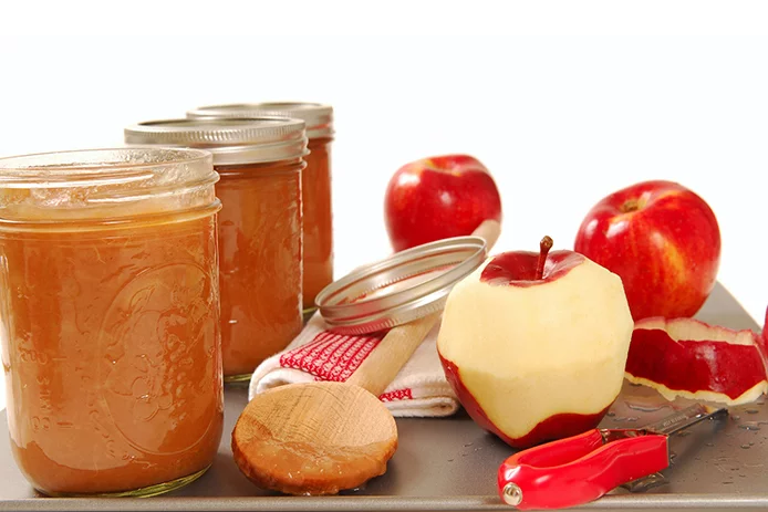 Canned apples for applesauce