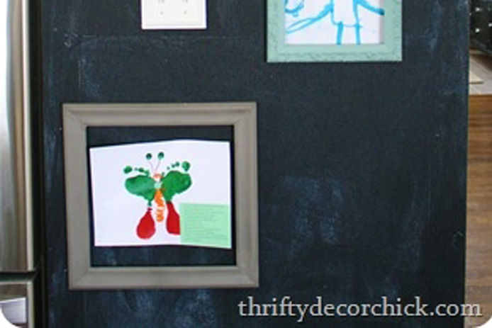 art on diy chalkboard wall