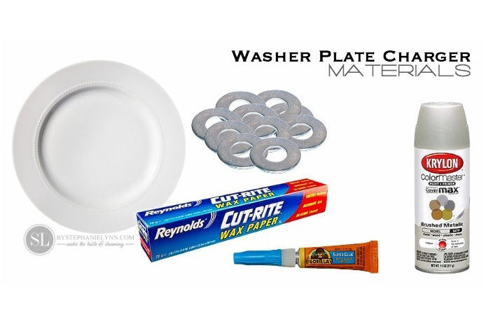 materials needed for DIY holiday table setting