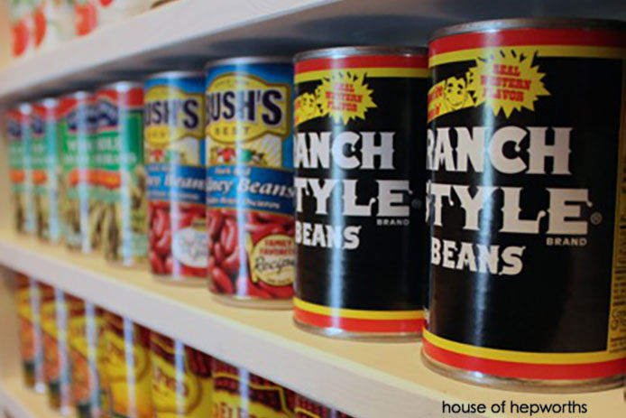 Close up of finished cans