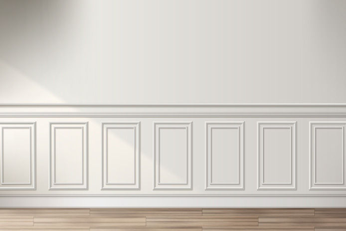 wainscoting on wall