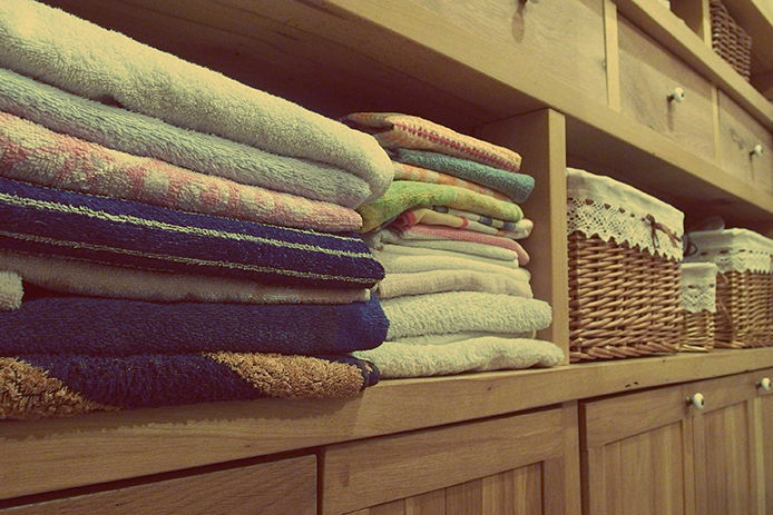 Stack of folded towels