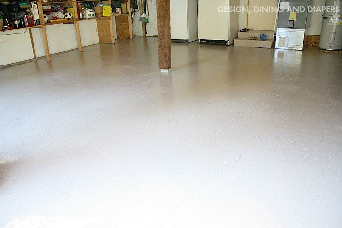 Painted garage floor