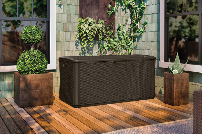 Patio storage bin