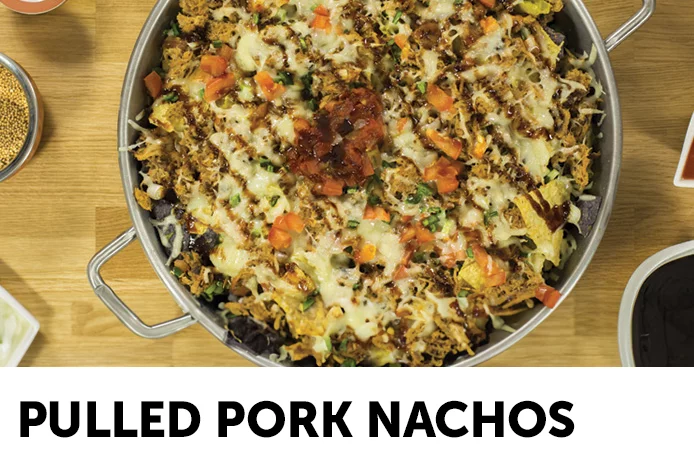 Pulled pork nachos