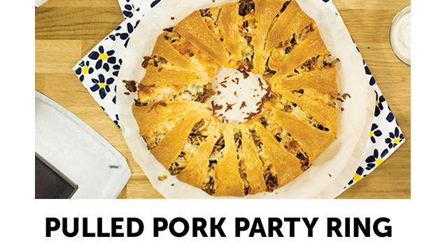 Pulled pork party ring
