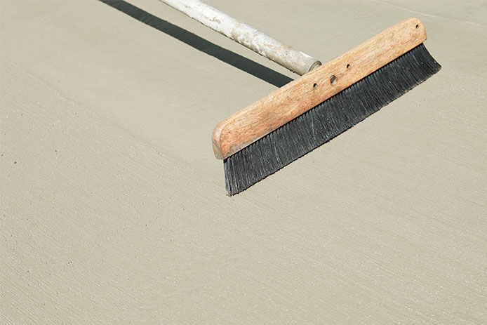 Brushing on a slip-resistant finish