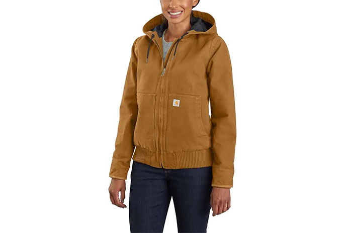 Carhartt Sandstone Active Jac with Quilted Flannel
