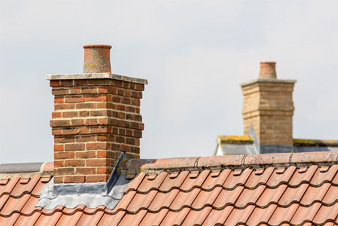 Chimney on the roof