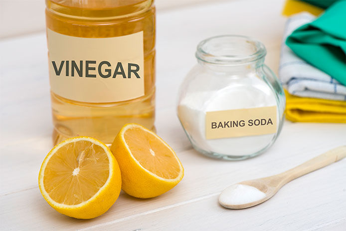 Vinegar and baking soda