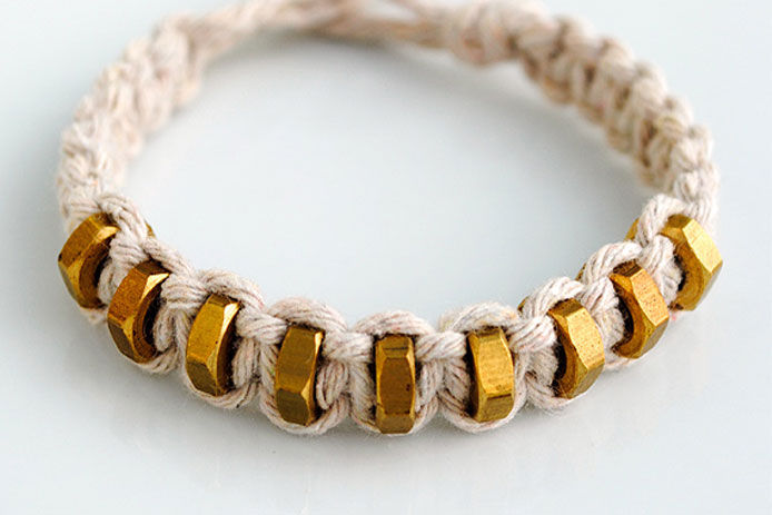 STRING & HEXNUT BRACELET